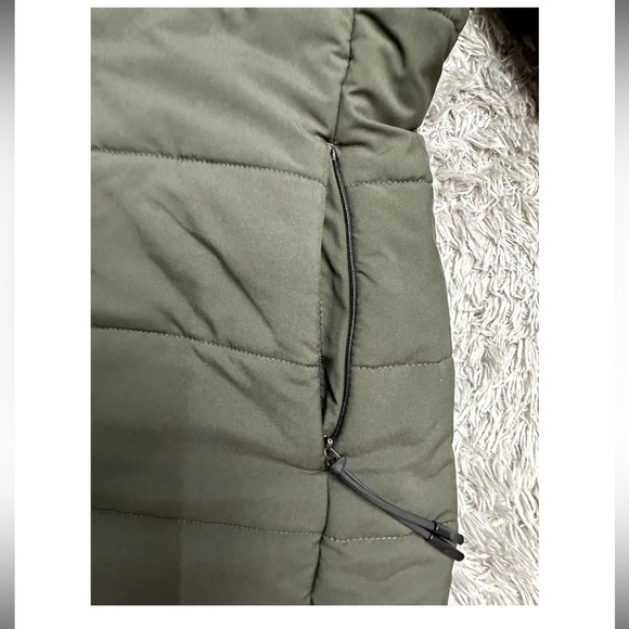 Norden reversible hooded parka jacket- black & army green size S - Picture 10 of 14